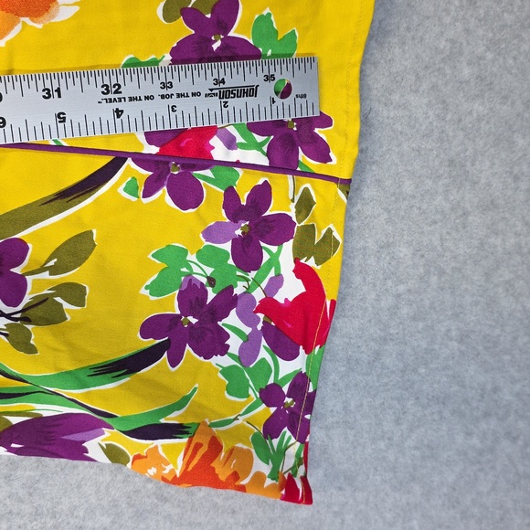 New Directions Yellow Floral Dress - Picture 4 of 11